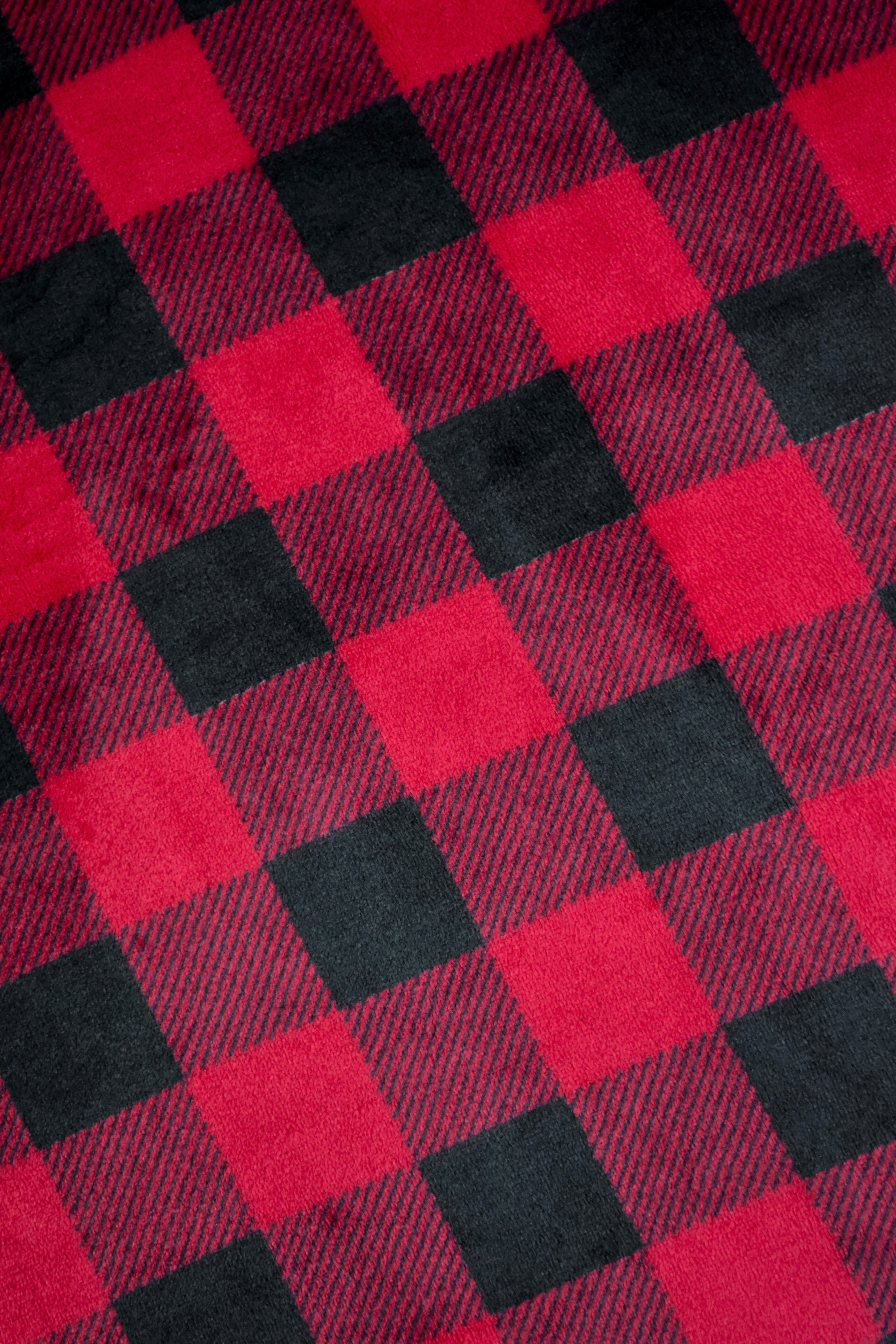  Flannel Fleece Luxury Blanket Red Queen(90x90) Size